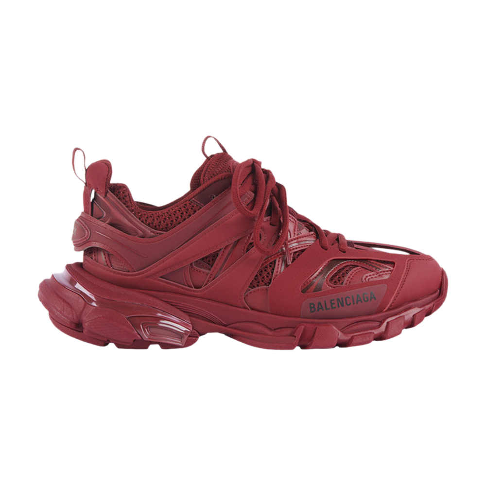 Balenciaga sneakers Triple S vintage in burgundy nylon and black suede   DOWNTOWN UPTOWN Genève